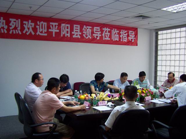 平阳县政府领导对今年会集团进行考察